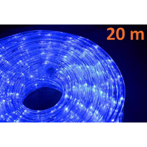 Venkovní LED světelný kabel modrý, 20 m
