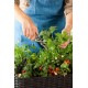 Velký obdélníkový květináč na nohách, na květiny i zeleninu, hnědý, 114 cm
