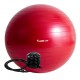 Velký nafukovací míč pro cvičení a fyzioterapie, vč. pumpy, červený, 75 cm