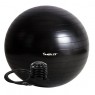 Velký nafukovací míč pro cvičení a fyzioterapie, vč. pumpy, černý, 55 cm