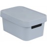 Plastová krabice pro uložení věcí v domácnosti, šedá, 4,5 L