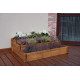 Extra velký dřevěný květináč na terasu / zahradu, kaskáda, 110x88 cm