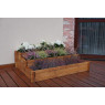 Extra velký dřevěný květináč na terasu / zahradu, kaskáda, 110x88 cm