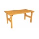 Dřevěný masivní stůl na terasu / zahradu, lakovaný- 4 odstíny, 160x81 cm