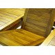 Velký zahradní set dřevěného akátového nábytku, rozložitelný stůl, pro 6 osob
