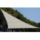 Stínící plachta na terasu / balkon, béžová, trojůhelník 3,6x3,6 m