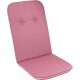 Měkké pohodlné polstrování na křeslo s vysokým opěradlem, růžová