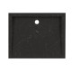 Luxusní mramorové umyvadlo na desku černé, obdélníkové, 40x50 cm