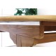 Větší rodinná jídelní sestava nábytku z teakového dřeva, skládací židle