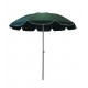 Kulatý slunečník ve tvaru deštníku, hlinková kostra, zelený, průměr 2,5 m