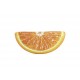 Nafukovací lehátko na vodu- půlkruh, potisk pomeranč, 178 cm x 85 cm