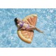 Nafukovací lehátko na vodu- půlkruh, potisk pomeranč, 178 cm x 85 cm