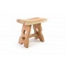 Menší designová stolička z masivního dřeva - mungur, výška 45 cm