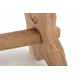 Menší designová stolička z masivního dřeva - mungur, výška 45 cm
