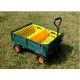 Ruční zahradní vozík se 4 kolečky, pro 2 přepravky, nosnost 150 kg