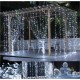 Vánoční světelný závěs na dům / do interiéru, voděodolný, studeně bílý, 600 LED, 3x6 m