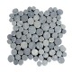 Obklad / dlažba- mramorová mozaika šedivá, 1 m2