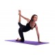 Protiskluzová podložka na jógu / cvičení, 2- vrstvá, fialová / černá, 183x61x0,6cm