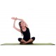Protiskluzová podložka na jógu / cvičení, 2- vrstvá, zelená, 183x61x0,4 cm