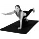 Cvičební podložka na jógu / gymnastiku, extra silná, černá, 183x60x1cm