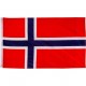 Vlajka Norska textilní (75 D polyester), s úchyty, 120x80 cm