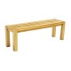 Pevná dřevná lavice z masivu, bez opěradla, dřevo akácie, 142 cm