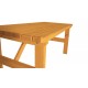 Masivní dřevěný zahradní stůl obdélníkový, povrchová úprava- odstín teak, 160x81cm