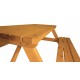 Venkovní dřevěný nábytek z masivu- pivní set, povrchová úprava veverka, 200 cm