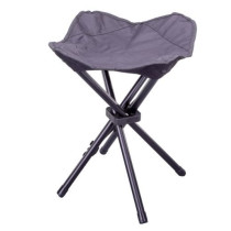 Kempinková skládací stolička na kempování, 4 nohy, černá