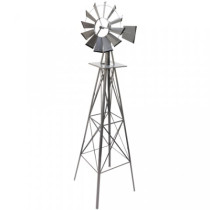 Velký dekorativní větrný mlýn v americkém stylu, 245 cm