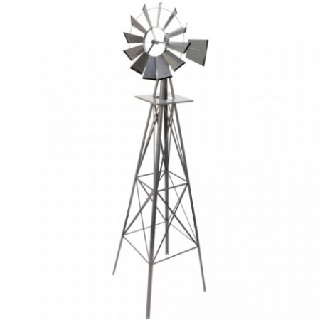 Velký dekorativní větrný mlýn v americkém stylu, 245 cm