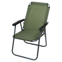 Skládací přenosná židlička do kempu / do přírody, tmavě zelená