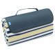 Pikniková / opalovací deka s voděodolnou vrstvou, modré pruhy, 150x135 cm