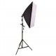 Studiové osvětlen pro fotografování- stativ + softbox + lampa 85 W