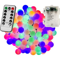 Párty osvětlení- řetěz s barevnými kuličkami venkovní / vnitřní, DO, 20 m