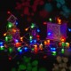 Barevný světelný řetěz na párty / vánoce venkovní + vnitřní, na baterie, DO, efekty, 5 m