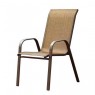 Pevná zahradní židle s textilním výpletem ocel, Nerang Dark