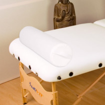 Kožený bílý polštář pro masážní stůl
