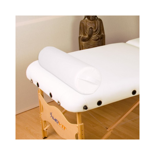 Kožený bílý polštář pro masážní stůl