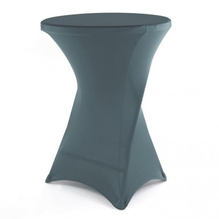 Pružný designový potah na párty stolek bistro, antracit, výška 110 cm