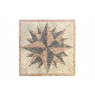 Dlažba / obklad mozaika kompas z kamínků venkovní + vnitřní, 120x120 cm