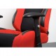 Otočná kancelářská židle, sportovní design, červeno černá