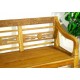 Okrasná dřevěná venkovní lavice z teakového dřeva