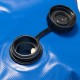 Skládací přenonosný stojan na slunečník- k naplnění vodou, modrý, 78 kg