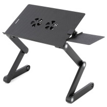 Notebookový skládací stolek na stavitelný, chladící větráčky, 42x28 cm