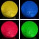 4x svítící koule na baterie, bílá + barevné osvětlení, 2x průměr 12cm, 2x průměr 8 cm 
