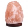 Solná lampa elektrická- krystal soli na podstavci, 6-8 kg, přírodní (růžová)