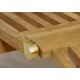 Dřevěné zahradní lehátko z teakového dřeva - nastavitelné opěradlo