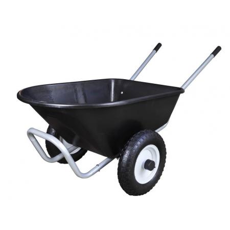 Zahradní kolečko- ruční vozík se dvěma koly, 114 L, nosnost 150 kg