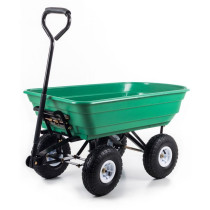Čtyřkolový zahradní vozík s výklopnou korbou, 90 L, nosnost 130 kg